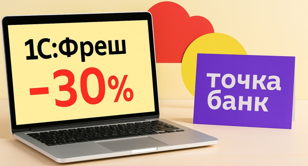 1С фреш для партнеров Точка банк